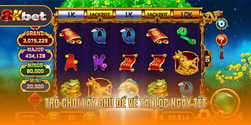 Trò chơi lấy chủ đề về tài lộc ngày tết 